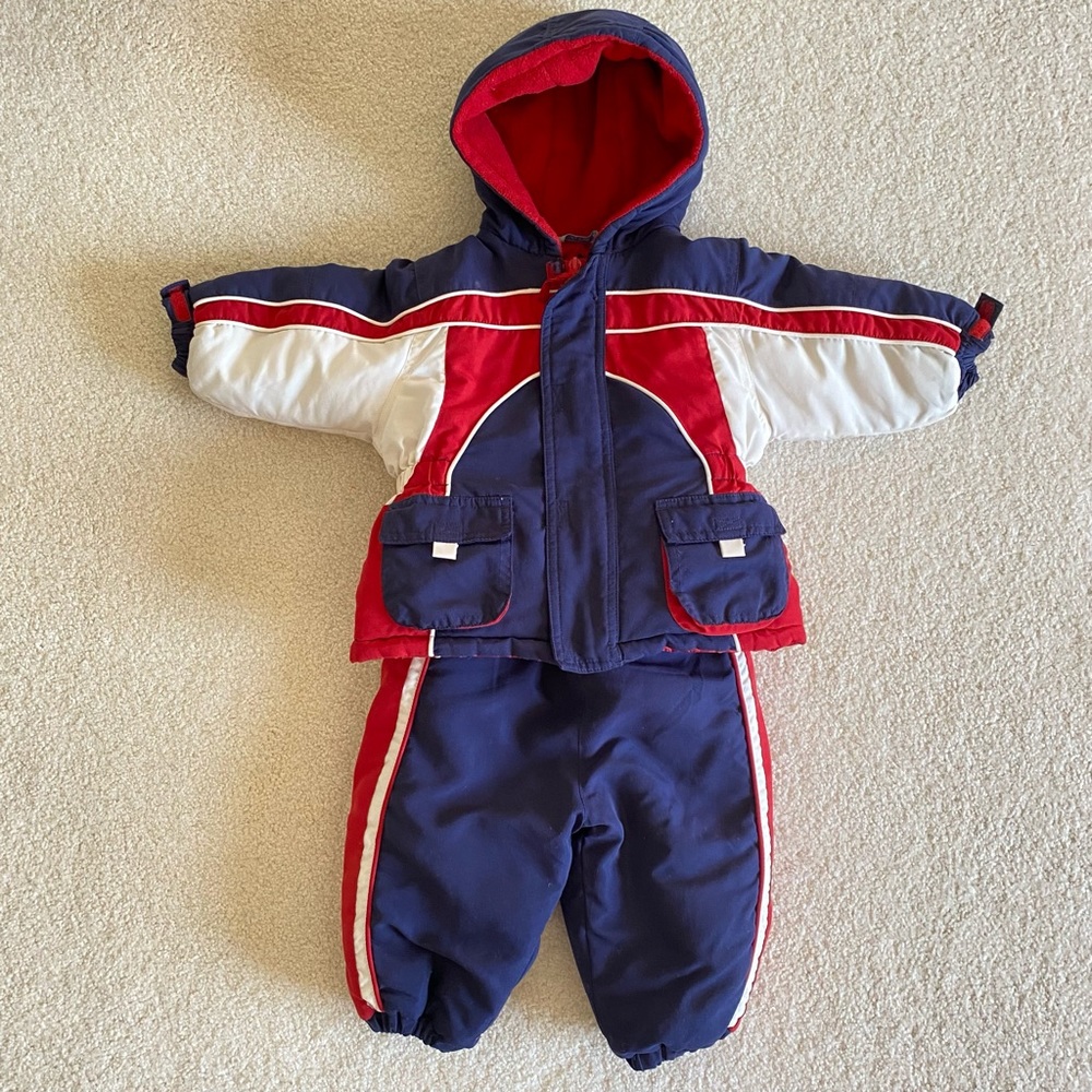 2 piece 12 month snow suit by Le Petit Rothschild